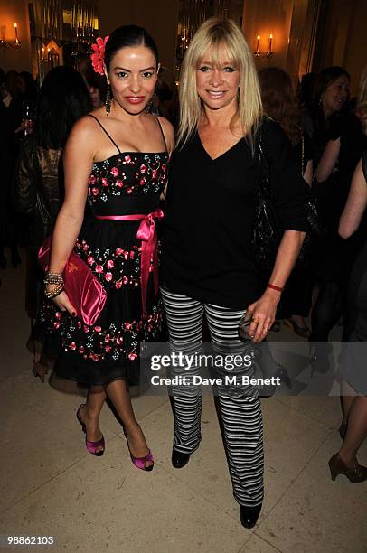 Elen Rives and Jo Wood attend the SHE Inspiring Women Awards at Claridges Hotel on May 5, 2010 in London, England.