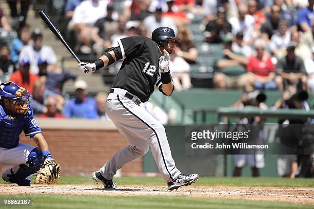 Pierzynski of the Chicago White Sox bats during the game against the Texas Rangers at Rangers Ballpark in Arlington in Arlington, Texas on Thursday,...