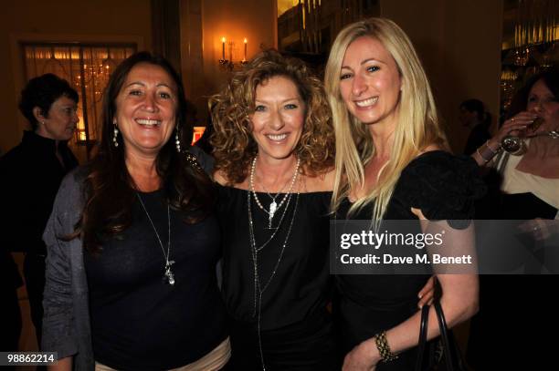 Lynne Franks, Kelly Hoppen and Jenny Halpern attend the SHE Inspiring Women Awards at Claridges Hotel on May 5, 2010 in London, England.