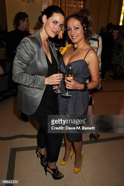 Kirsty Gallacher and Sarah Cawood attend the SHE Inspiring Women Awards at Claridges Hotel on May 5, 2010 in London, England.