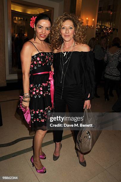 Elen Rives and Kelly Hoppen attend the SHE Inspiring Women Awards at Claridges Hotel on May 5, 2010 in London, England.