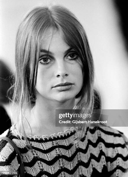 Fashion model Jean Shrimpton In London in 1971