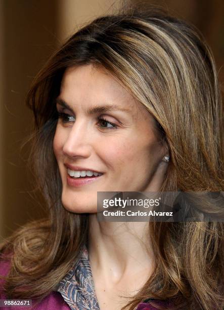 Princess Letizia of Sapin attends "Global Executive MBA" audience at the Zarzuela Palace on May 5, 2010 in Madrid, Spain.