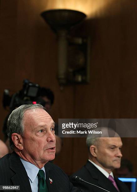 New York City Mayor Michael Bloomberg and New York City, Police Commissioner Raymond Kelly , participate in Senate Homeland Security and Governmental...