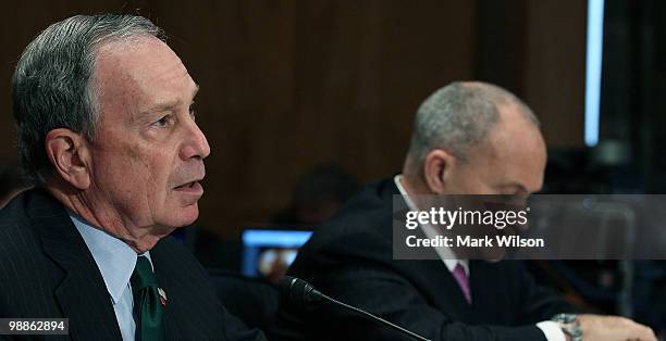 New York City Mayor Michael Bloomberg and New York City, Police Commissioner Raymond Kelly , participate in Senate Homeland Security and Governmental...