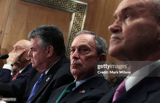 Sen. Frank Lautenberg , Rep. Peter King , New York City Mayor Michael Bloomberg and New York City, Police Commissioner Raymond Kelly, participate in...