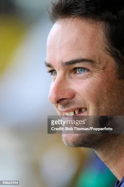 Mark Boucher of South Africa looks on during net practice at the 3W Oval on May 4, 2010 in Bridgetown, Barbados..
