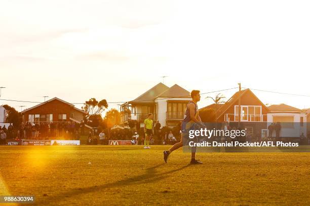 General view is seen during the round 13 VFL match between Williamstown and Collingwood at Williamstown Football Ground on July 1, 2018 in Melbourne,...