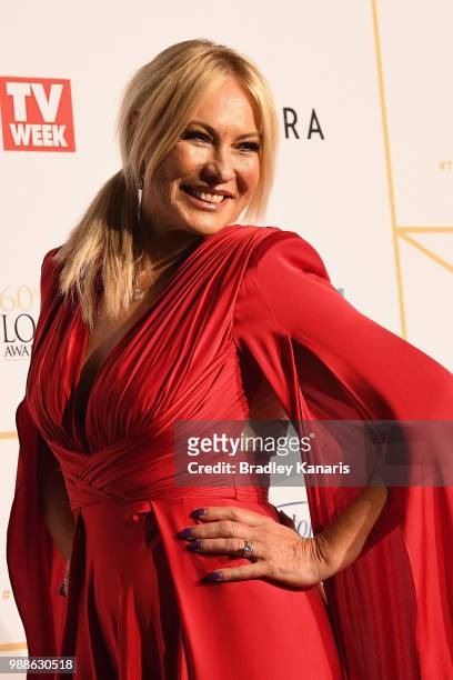 Kerri-Anne Kennerley arrives at the 60th Annual Logie Awards at The Star Gold Coast on July 1, 2018 in Gold Coast, Australia.
