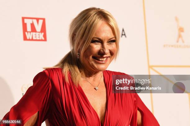 Kerri-Anne Kennerley arrives at the 60th Annual Logie Awards at The Star Gold Coast on July 1, 2018 in Gold Coast, Australia.