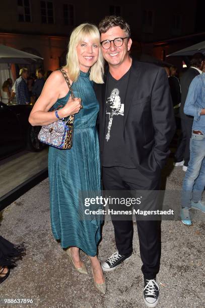 Hans Sigl and his wife Susanne Sigl at the Event Movie meets Media during the Munich Film Festival on June 30, 2018 in Munich, Germany.