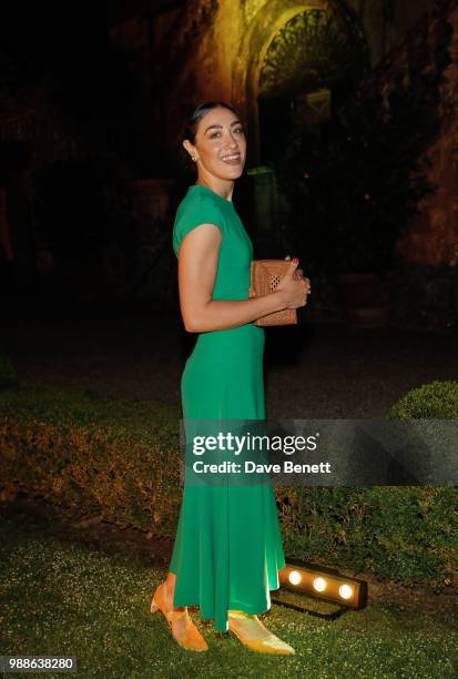 Mia Moretti attends Rosetta Getty's third annual Tuscany weekend at Villa Cetinale on June 30, 2018 in Italy.