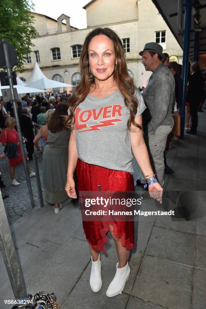 Actress Sonja Kirchberger at the Event Movie meets Media during the Munich Film Festival on June 30, 2018 in Munich, Germany.