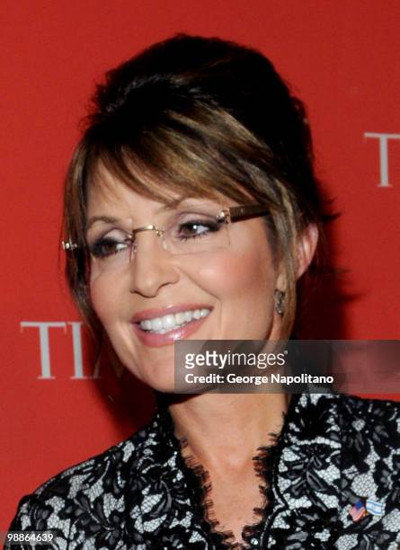 Sarah Palin attends the 2010 TIME 100 Gala at the Time Warner Center on May 4, 2010 in New York City.