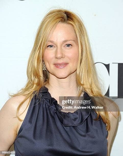 Actress Laura Linney attends the 2010 Tony Awards Meet the Nominees Press Reception on May 5, 2010 in New York City.