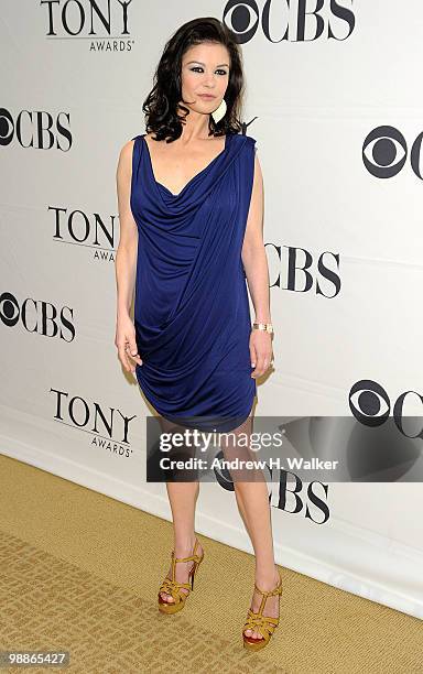 Actress Catherine Zeta-Jones attends the 2010 Tony Awards Meet the Nominees Press Reception on May 5, 2010 in New York City.