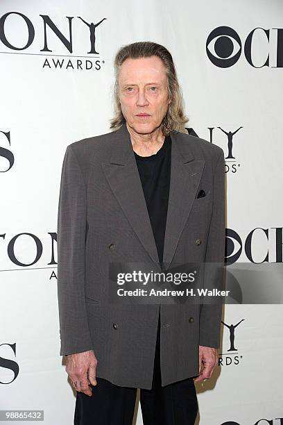 Actor Christopher Walken attends the 2010 Tony Awards Meet the Nominees Press Reception on May 5, 2010 in New York City.