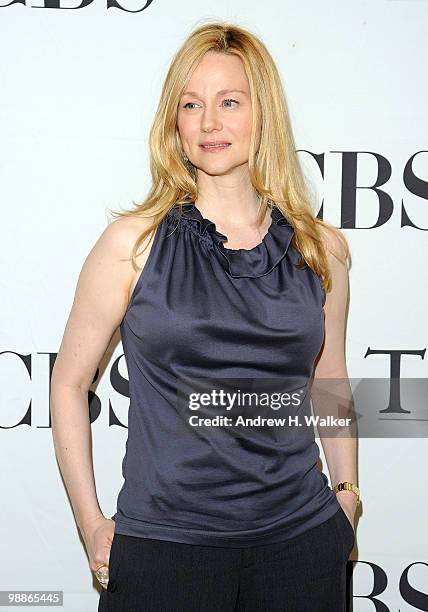 Actress Laura Linney attends the 2010 Tony Awards Meet the Nominees Press Reception on May 5, 2010 in New York City.