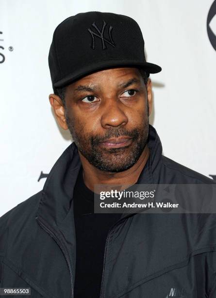 Actor Denzel Washington attends the 2010 Tony Awards Meet the Nominees Press Reception on May 5, 2010 in New York City.