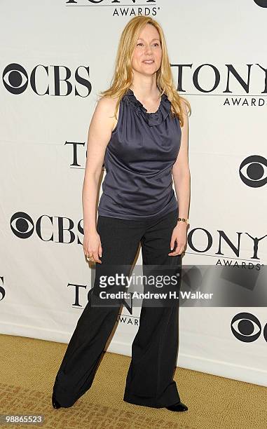 Actress Laura Linney attends the 2010 Tony Awards Meet the Nominees Press Reception on May 5, 2010 in New York City.