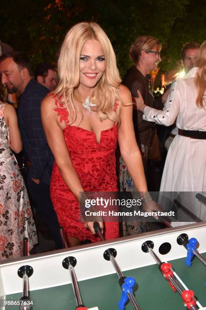 Actress Diana Herold at the Event Movie meets Media during the Munich Film Festival on June 30, 2018 in Munich, Germany.