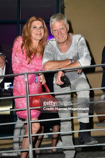 Claudia Wenzel and her husband Ruediger Joswig at the Event Movie meets Media during the Munich Film Festival on June 30, 2018 in Munich, Germany.