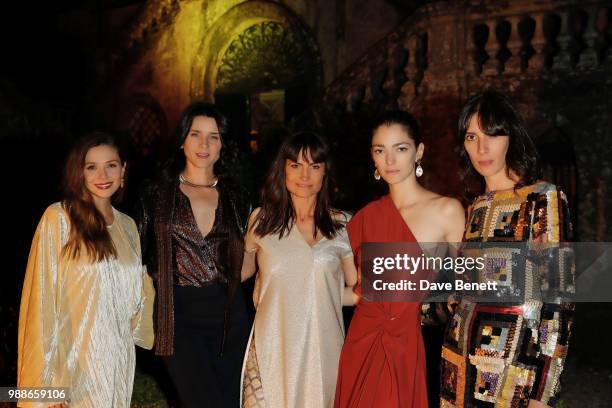 Elizabeth Olsen, Michele Hicks, Rosetta Getty, Sofia Sanchez de Betak and Jamie Bochart attend the third annual Tuscany weekend at Villa Cetinale on...