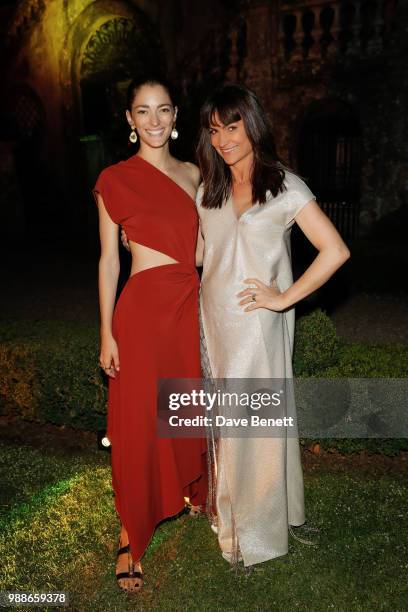 Sofia Sanchez De Betak and Rosetta Getty attend the third annual Tuscany weekend at Villa Cetinale on June 30, 2018 in Italy.