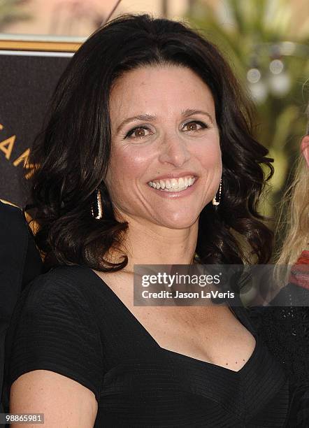 Actress Julia Louis-Dreyfus receives a star on the Hollywood Walk of Fame on May 4, 2010 in Hollywood, California.