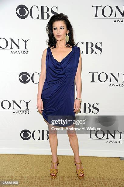 Actress Catherine Zeta-Jones attends the 2010 Tony Awards Meet the Nominees Press Reception on May 5, 2010 in New York City.