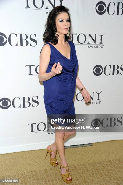 Actress Catherine Zeta-Jones attends the 2010 Tony Awards Meet the Nominees Press Reception on May 5, 2010 in New York City.