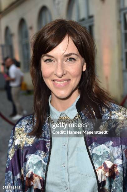 Actress Kim Riedle at the Event Movie meets Media during the Munich Film Festival on June 30, 2018 in Munich, Germany.