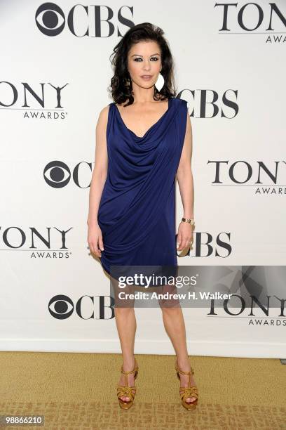 Actress Catherine Zeta-Jones attends the 2010 Tony Awards Meet the Nominees Press Reception on May 5, 2010 in New York City.