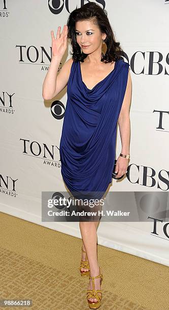 Actress Catherine Zeta-Jones attends the 2010 Tony Awards Meet the Nominees Press Reception on May 5, 2010 in New York City.