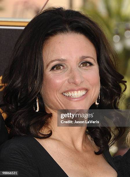 Actress Julia Louis-Dreyfus receives a star on the Hollywood Walk of Fame on May 4, 2010 in Hollywood, California.