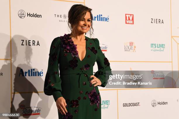 Lisa Wilkinson arrives at the 60th Annual Logie Awards at The Star Gold Coast on July 1, 2018 in Gold Coast, Australia.