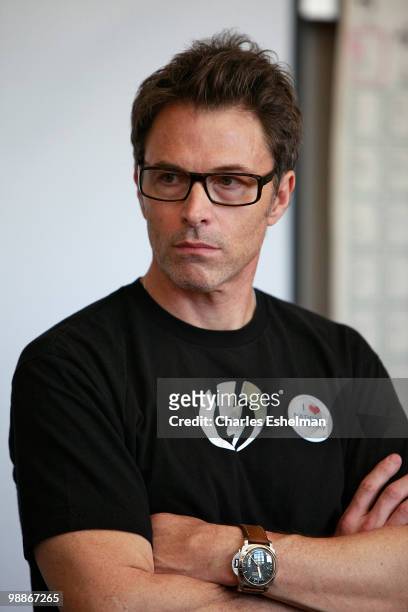Actor Tim Daly attends The Creative Coalition in the Classroom at East Side Community High School on May 5, 2010 in New York City.