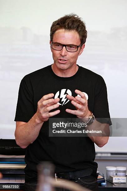 Actor Tim Daly attends The Creative Coalition in the Classroom at East Side Community High School on May 5, 2010 in New York City.