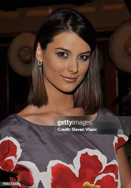 Miss Universe Stefania Fernandez celebrates Cinco de Mayo at Chevy's on May 5, 2010 in New York City.