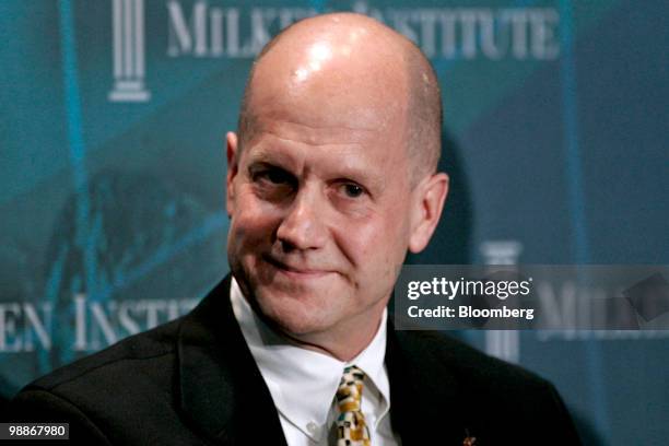 Len Komoroski, president of the National Basketball Association's Cleveland Cavaliers, speaks during the 2010 Milken Institute Global Conference in...