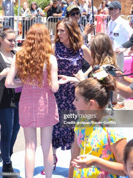 Molly Shannon is seen outside 'Hotel Transylvania 3' Premiere at Regency Village Theatre on June 30, 2018 in Los Angeles, California.