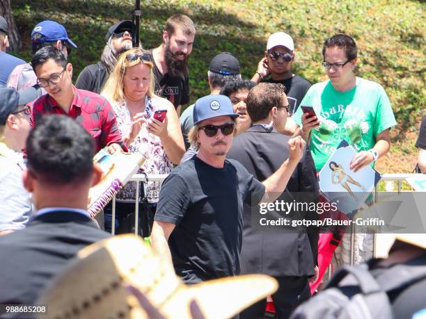 David Spade is seen outside 'Hotel Transylvania 3' Premiere at Regency Village Theatre on June 30, 2018 in Los Angeles, California.