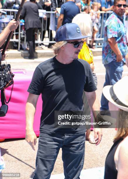 David Spade is seen outside 'Hotel Transylvania 3' Premiere at Regency Village Theatre on June 30, 2018 in Los Angeles, California.