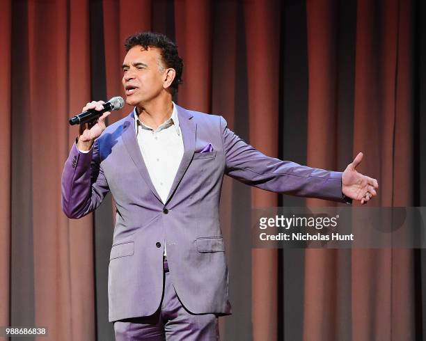 Brian Stokes Mitchell performs at the Concert For America: Stand Up, Sing Out! at The Great Hall at Cooper Union on June 30, 2018 in New York City.