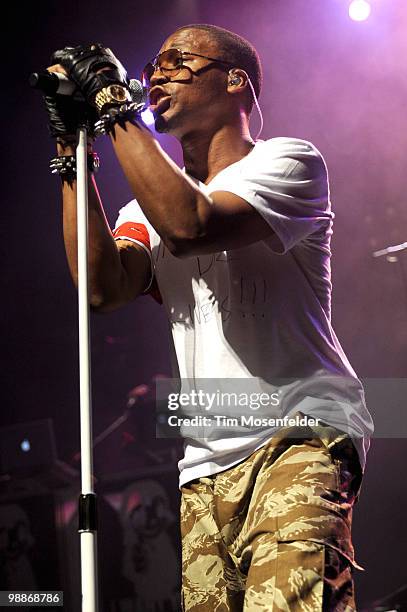 Lupe Fiasco performs in support of his Lasers release at The Warfield on May 4, 2010 in San Francisco, California.