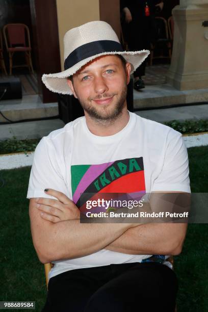 Derek Blasberg attends the Sonia Rykiel - Paris Fashion Week - Haute Couture Fall/Winter 2018-2019 at Les Beaux-Arts de Paris on July 1, 2018 in...