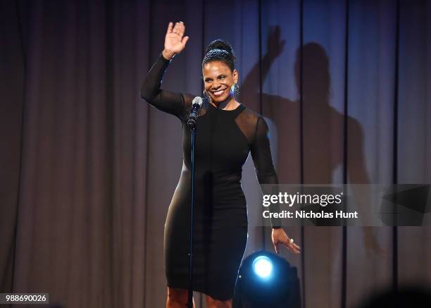 Audra McDonald performs at the Concert For America: Stand Up, Sing Out! at The Great Hall at Cooper Union on June 30, 2018 in New York City.