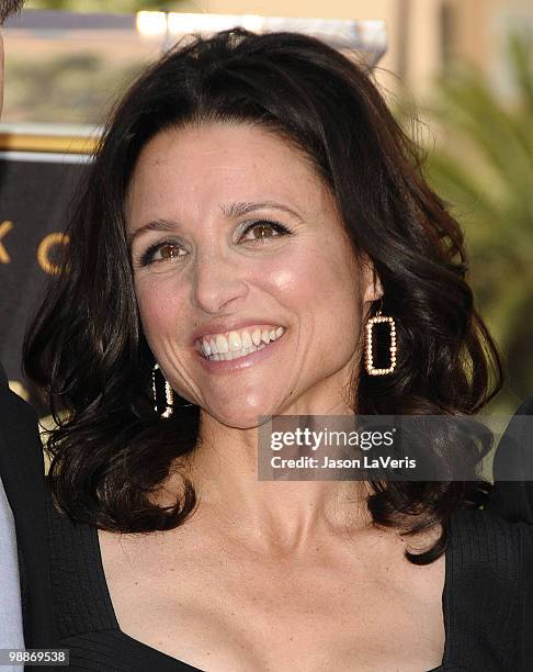 Actress Julia Louis-Dreyfus receives a star on the Hollywood Walk of Fame on May 4, 2010 in Hollywood, California.