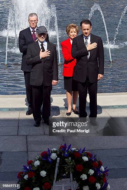 Deputy Secretary of Veterans Affairs Scott Gould, Executive producer and director Steven Spielberg, former US Senator Elizabeth Dole, and actor Tom...