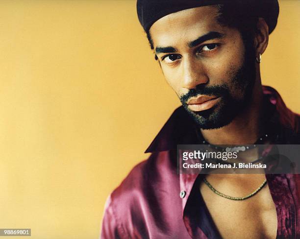 Singer Eric Benet poses at a portrait session for Vibe Magazine in 2006.